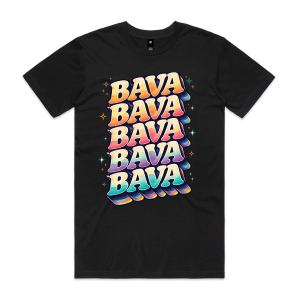 Happy to wear BAVA adult tshirt